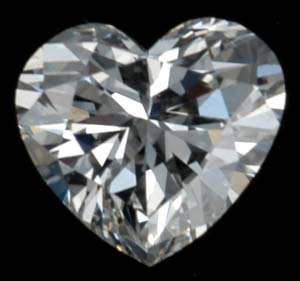 WOW!!! HUGE 0.51ct HEART CUT SPARKLING ENGAGEMENT DIAMOND!!